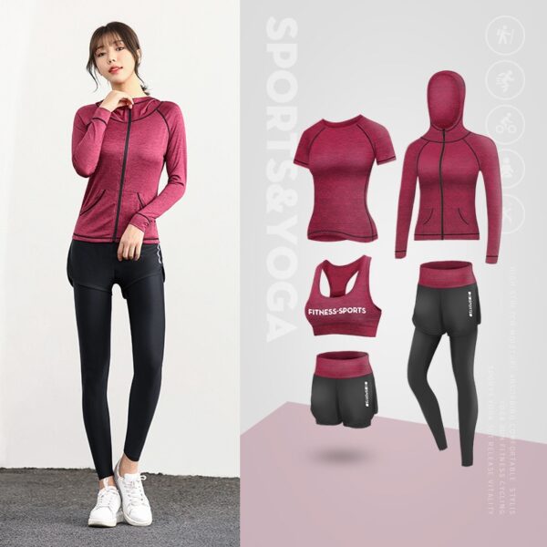Women Yoga Set High waisted Sports Suits Workout Clothes Training Gym Sportswear Woman